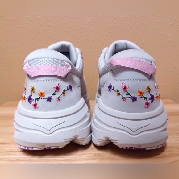 HOKA Bondi L 'Vibrant Bloom' Nimbus Cloud Nimbus Cloud Running Shoes men 14 w 15 - Picture 6 of 8